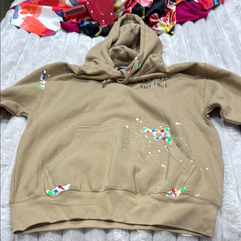 Rockstar tan hoodie. New with no tags size medium. p7